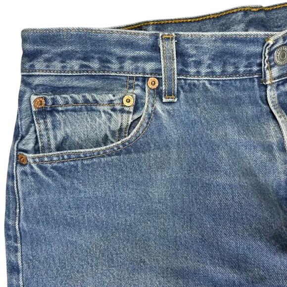 Levi’s 501 Vintage Men’s Straight Leg Jeans Blank Red Tab Size 36x34 - Picture 2 of 15